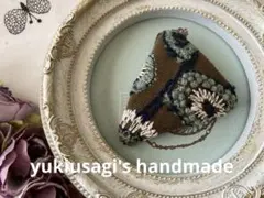 handmadeパッチンピン レア ⌘moss rose⌘ ミナペルホネン - メルカリ