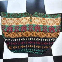 70s vintage ニットポンチョ エスニック 古着