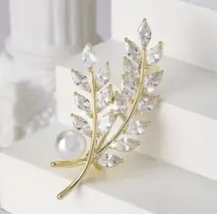 ❤️新品未使用❤️パール ブローチ コサージュ 卒業式 入学式 シルバー 麦 銀 桜