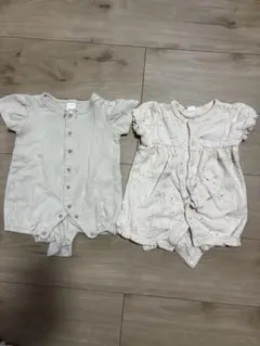 半袖ロンパース 2点まとめ売り 70 女の子 コトリ テータテート