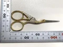 鶴のハサミ　金色　ゴールド　ハサミ