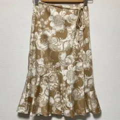 BURBERRY LONDON BLUE LABEL 巻きスカート 花柄 総柄