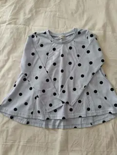 ブランシェス／長袖Tシャツ／水玉／130センチ／Ａライン