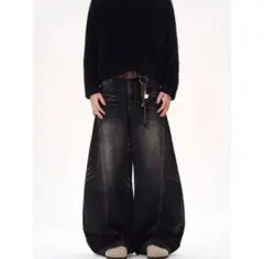 デニムワイドパンツ