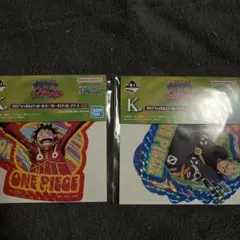 ワンピース一番くじ　K賞ステッカー2種