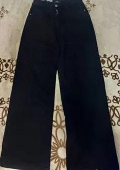 VANS ブラック ワイドレッグデニム