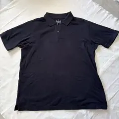 【無印良品 】紳士 ポロシャツ 黒XL