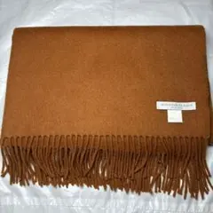 ジョンストンズ カシミヤ100％ 大判ストール ダークキャメル 国内正規品