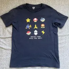 ユニクロ　Tシャツ　マリオ　150 半袖　スーパーマリオ　UT ネイビー　紺