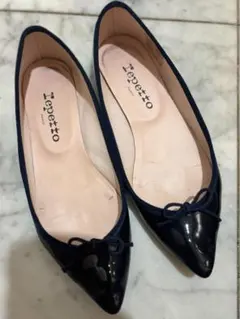 新品同様 Repetto バレエシューズ 濃紺 サンドリオン ラバー フラット repetto（レペット） バレエシューズ フラットシューズ CENDRILLON