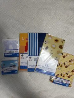 ローソン一番くじ　H賞ステーショナリーコレクション6種セット