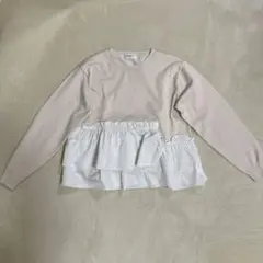 OPAQUE.CLIP ぺプラム長袖トップス