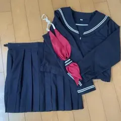 セーラー服　コスプレ　上下セット　リボン付き　Lサイズのサムネイル