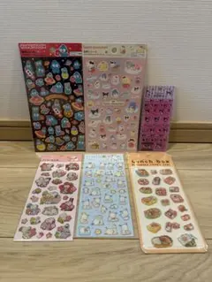 サンリオ ハンギョドン スヌーピー ランチボックス　シール ステッカー 6枚