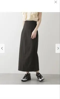 SENSE OF PLACE ストレッチサスツキハイウエストスカートM グレー