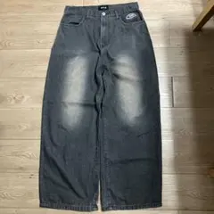 MSG 黒　ブラック　ワイドデニムパンツ　サイズ　M