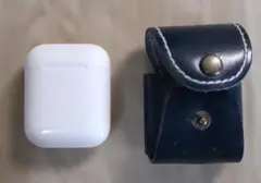 Apple AirPods 2 Lightning充電ケース＆本革ケース付き