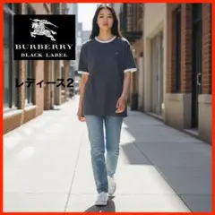 A4597*BURBERRY BLACK LABEL*Tシャツ*2-M*グレー