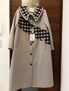 アシンメトリックデザイン ロングコート