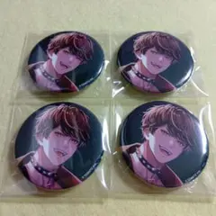 戦国 Ａ ＬＩＶＥ 缶バッジ　４個　前田利家　黒組優勝記念　戦国アライブ