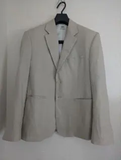 ZARA リネンブレンド スーツ ブレザー　ライトゴールデンブラウン　ベージュ