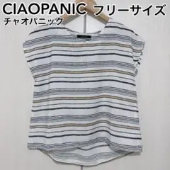 CIAOPANIC　チャオパニック　ブラウス　トップス　ボーダー　フリーサイズのサムネイル
