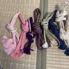 房付き帯締め8本セット（多色）