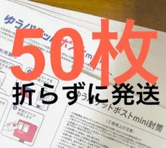 【折り曲げ無し・50枚】ゆうパケットポストmini専用封筒 24時間以内発送