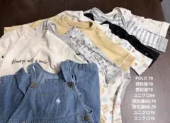 西松屋、ユニクロ、POLO 60-70サイズ8点セット
