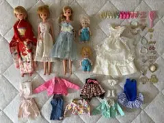 【レトロ】リカちゃん人形セット 衣装・アクセサリー付き【まとめ売り】