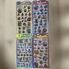 【正規品】うるちゅるポップシール　パペットスンスン　ノンノン　ゾンゾン　4セット