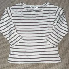 futafuta 七分袖ボーダーカットソー　120㎝