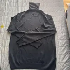 ブラックタートルネックセーター Lサイズ