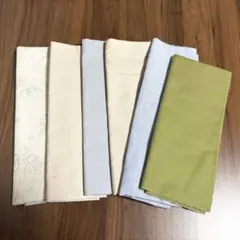 ハギレ 布 生地 6枚セット まとめ売り 北欧風 ニュアンスカラー 無地 綿