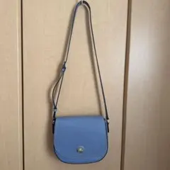 Agnes b. ライトブルー コンパクトショルダーバッグ