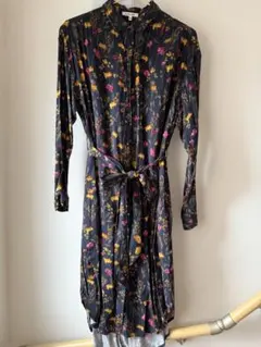 GLOBAL WORK グローバルワーク　花柄長袖シャツワンピース　Mサイズ