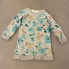 Baby gap ワンピース グレー 花柄 長袖 110