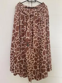 【美品】チャイハネ　ロングスカート　キリン柄　エスニックのサムネイル