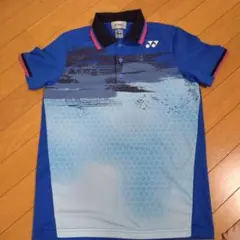 YONEX バドミントン ユニ ポロシャツ SS 青