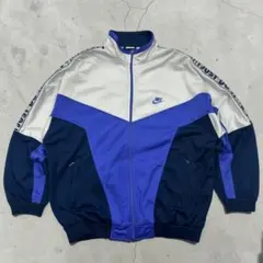NIKE ナイキ サイドライン トラックジャケット ジャージ 紺白青 L