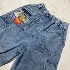 GLUTTON 刺繍入り デニム カーゴパンツ