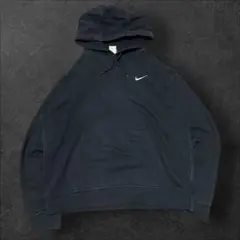 NIKE プルオーバーパーカー ワンポイントロゴ ブラック XLのサムネイル