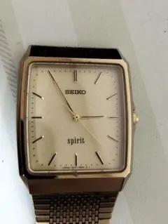 稼働 良品 セイコー スピリット 5E31-5A60 QZ ゴールド メンズ