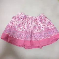ピンク ペイズリー柄 フレアスカート　ギャップキッズ　120のサムネイル