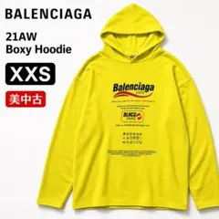 美中古　BALENCIAGA バレンシアガ パーカー XXS イエロー 21AWのサムネイル