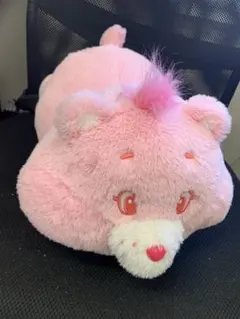 ケアベア　寝そべりBIGぬいぐるみ　ピンク