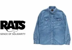 XXLサイズ rats cotton rayon チェックシャツ キムタク - メルカリ
