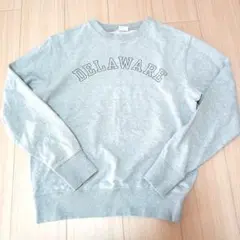Champion DELAWARE プリント スウェット M グレーM1214番