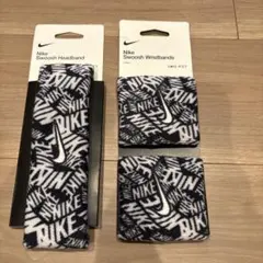 NIKE ヘッドバンド　リストバンド　ロゴ柄