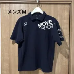 MOVE SPORT ポロシャツ ネイビー M
